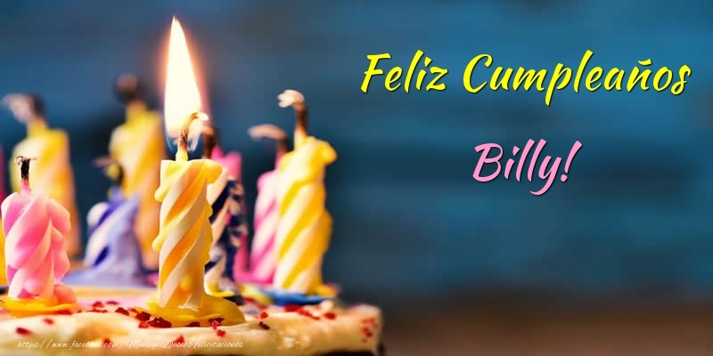Felicitaciones de cumpleaños - Tartas & Vela | Feliz Cumpleaños Billy!