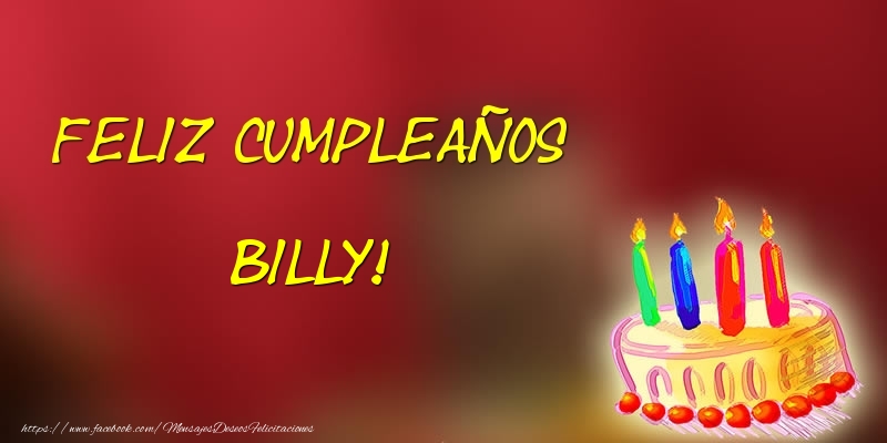 Felicitaciones de cumpleaños - Tartas | Feliz cumpleaños Billy!