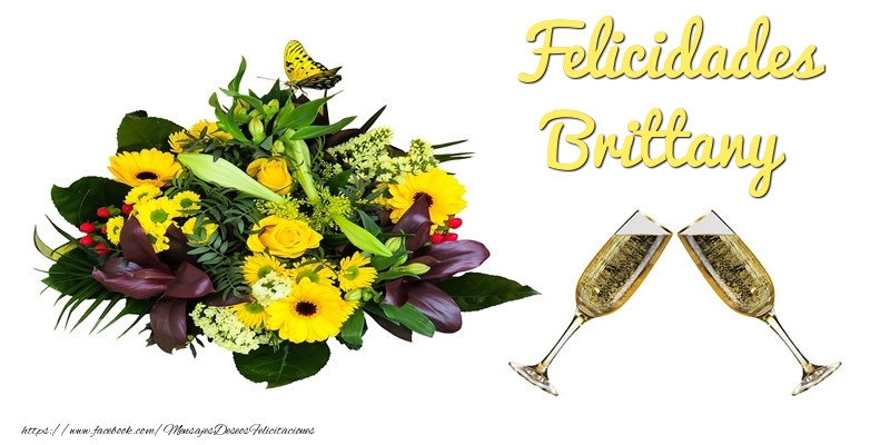 Felicitaciones de cumpleaños - Felicidades Brittany