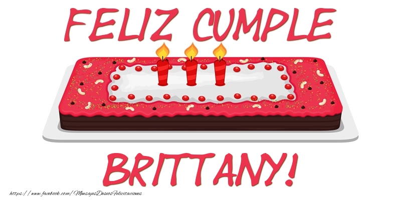 Felicitaciones de cumpleaños - Feliz Cumple Brittany!