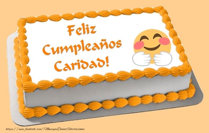 Felicitaciones de cumpleaños - Tartas | Tarta Feliz Cumpleaños Caridad!