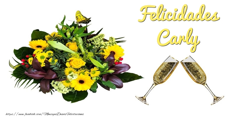 Felicitaciones de cumpleaños - Felicidades Carly