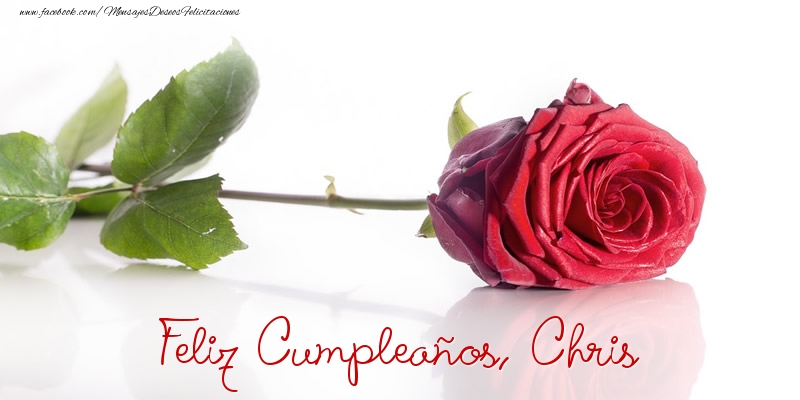 Felicitaciones de cumpleaños - Felicidades, Chris!