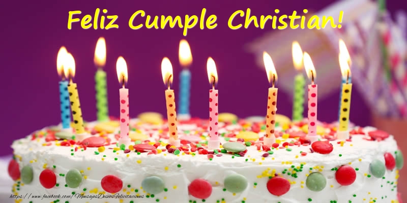 Felicitaciones de cumpleaños - Tartas | Feliz Cumple Christian!