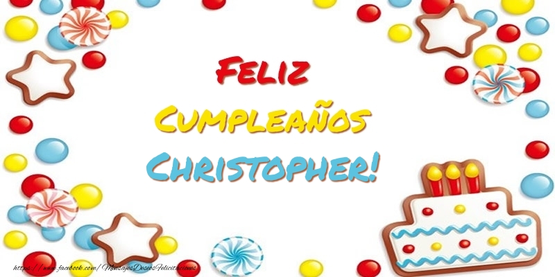 Felicitaciones de cumpleaños - Tartas | Cumpleaños Christopher