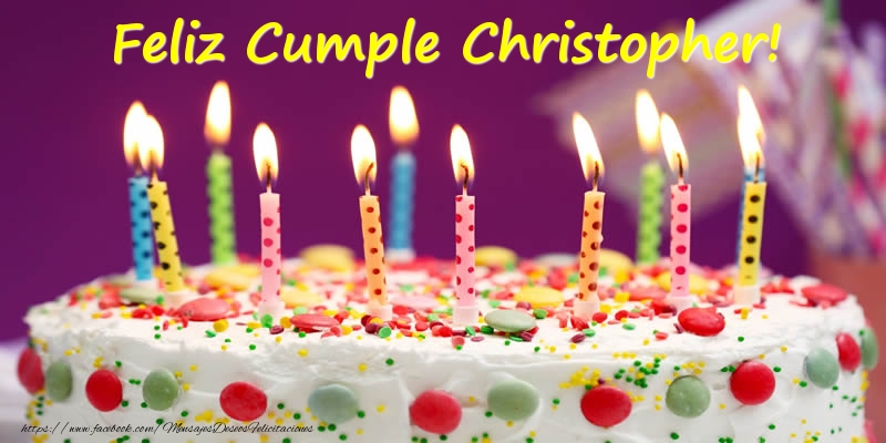 Felicitaciones de cumpleaños - Tartas | Feliz Cumple Christopher!
