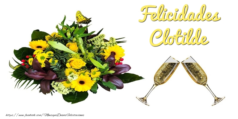 Felicitaciones de cumpleaños - Felicidades Clotilde