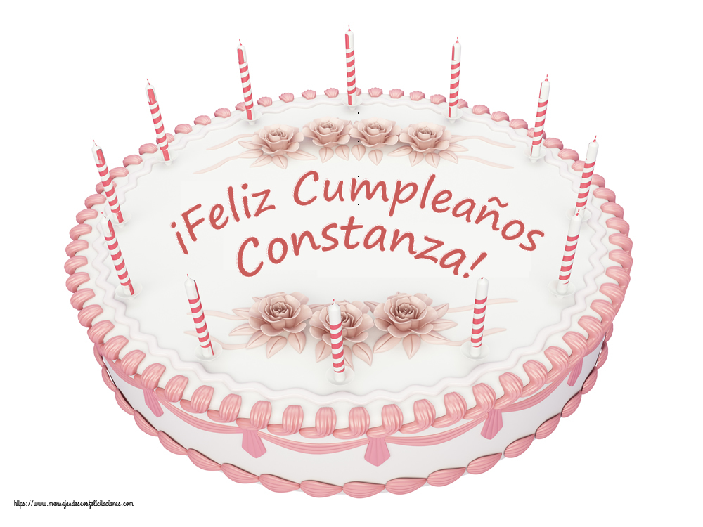 Felicitaciones de cumpleaños -  ¡Feliz Cumpleaños Constanza! - Tartas