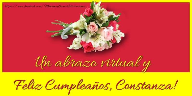Felicitaciones de cumpleaños - Ramo De Flores | Feliz Cumpleaños, Constanza!