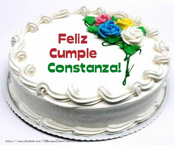 Felicitaciones de cumpleaños - Tartas | Feliz Cumple Constanza!