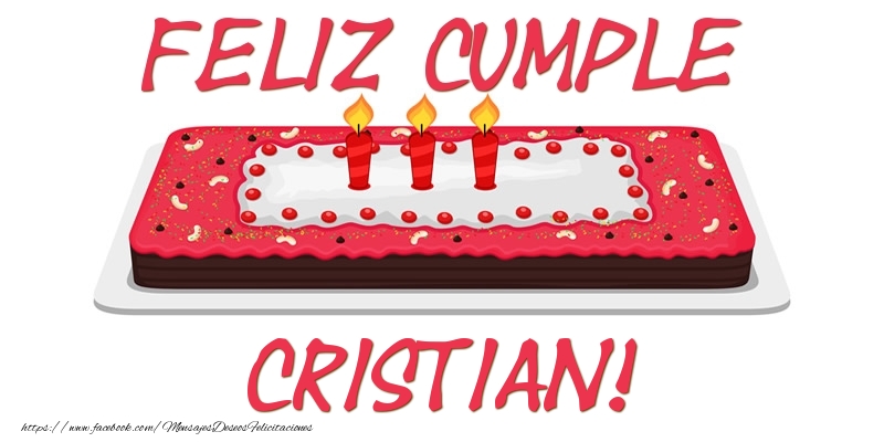 Felicitaciones de cumpleaños - Feliz Cumple Cristian!