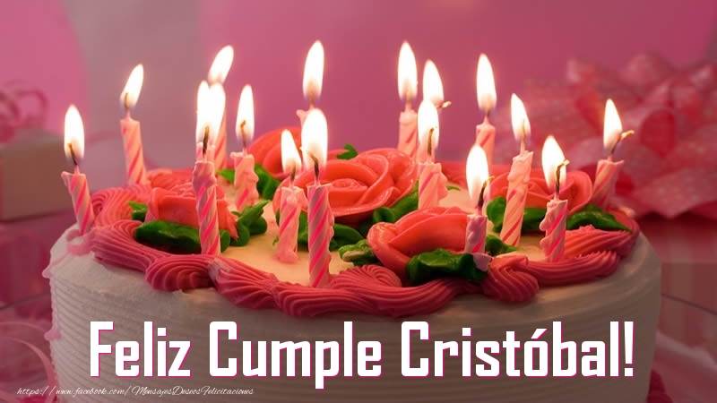 Felicitaciones de cumpleaños - Tartas | Feliz Cumple Cristóbal!
