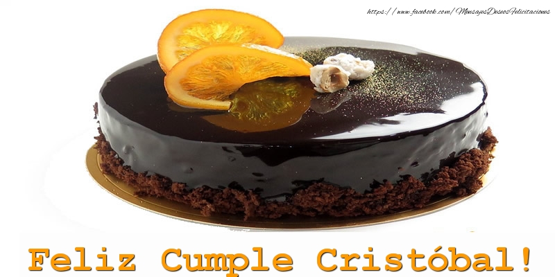 Felicitaciones de cumpleaños - Tartas | Feliz Cumple Cristóbal!