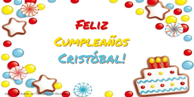 Felicitaciones de cumpleaños - Cumpleaños Cristóbal