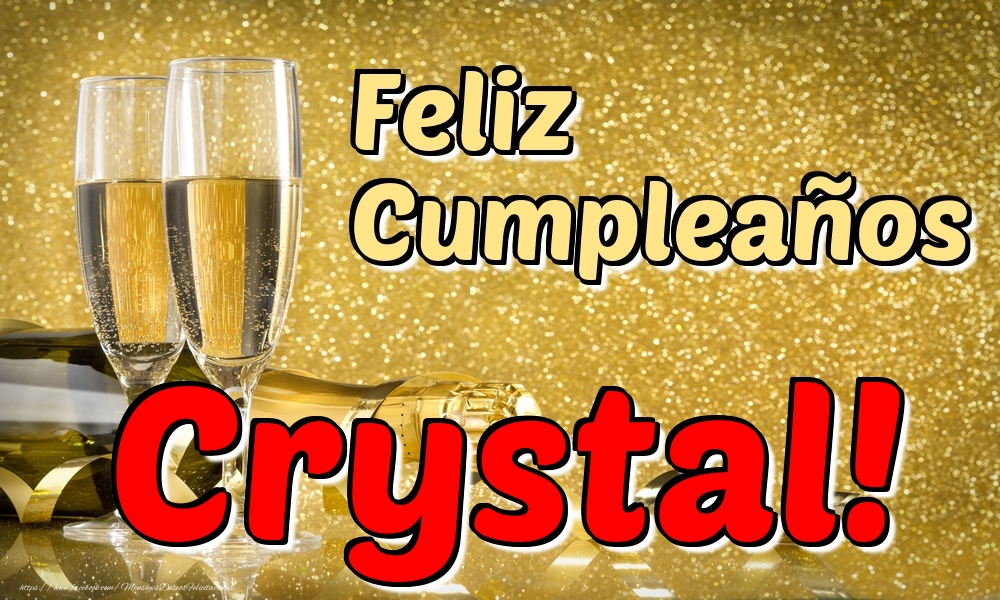 Felicitaciones de cumpleaños - Feliz Cumpleaños Crystal!