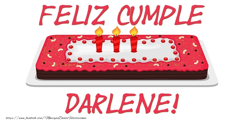Felicitaciones de cumpleaños - Tartas | Feliz Cumple Darlene!