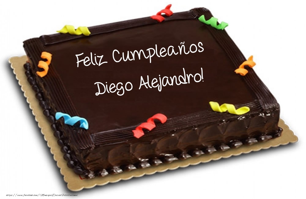 Felicitaciones de cumpleaños -  Tartas - Feliz Cumpleaños Diego Alejandro!