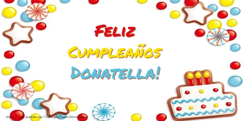 Felicitaciones de cumpleaños - Cumpleaños Donatella