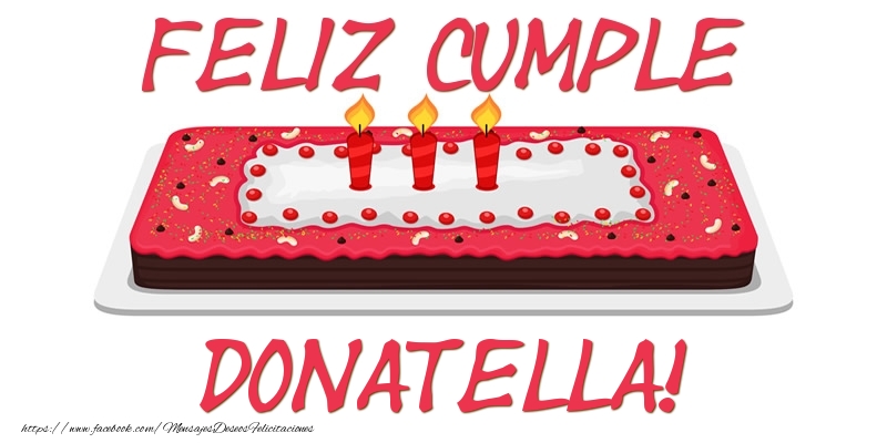 Felicitaciones de cumpleaños - Feliz Cumple Donatella!