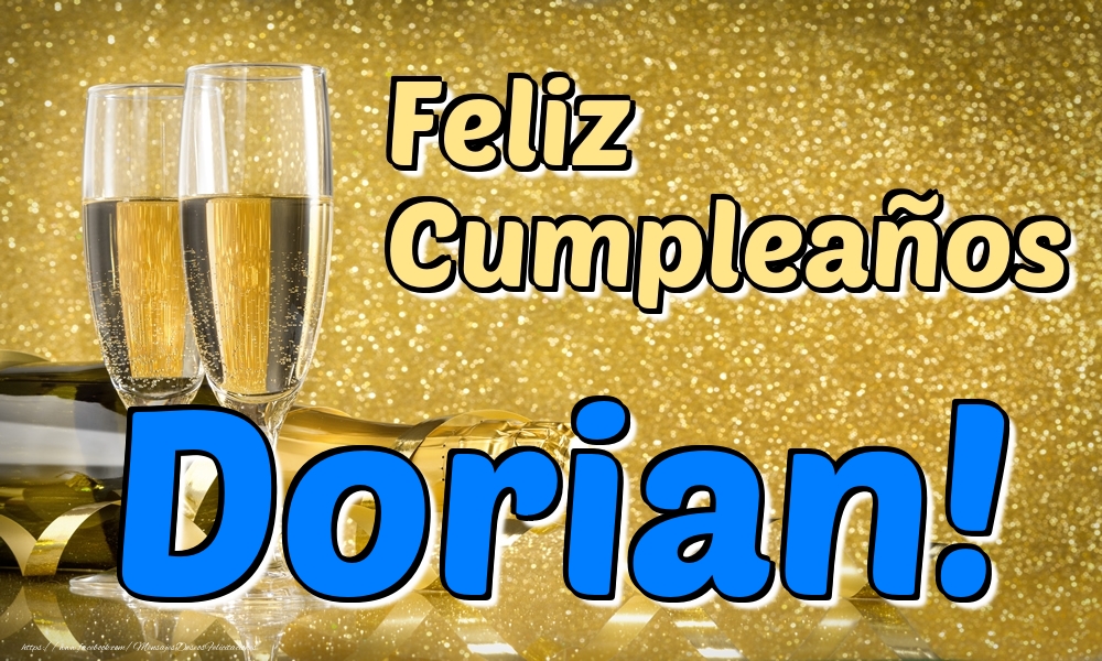 Felicitaciones de cumpleaños - Feliz Cumpleaños Dorian!