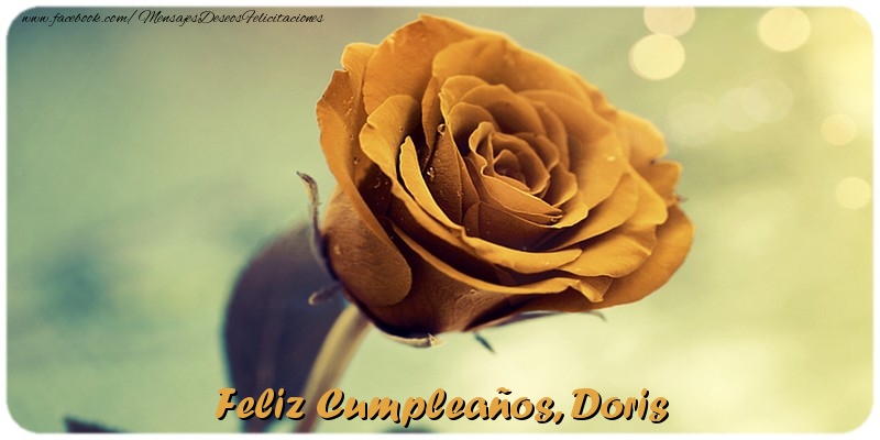 Felicitaciones de cumpleaños - Rosas | Feliz Cumpleaños, Doris