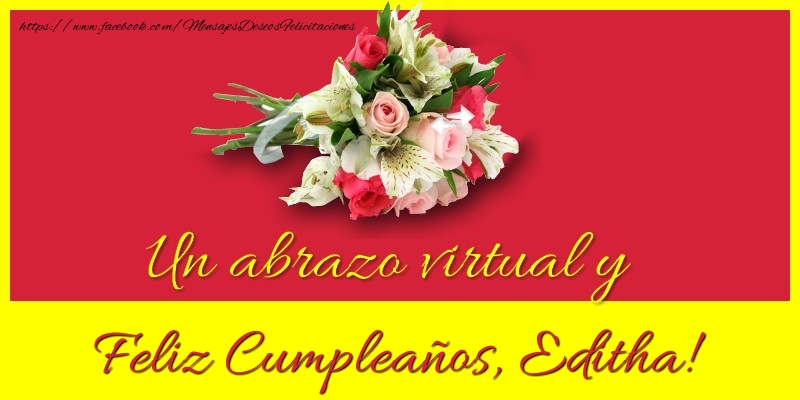 Felicitaciones de cumpleaños - Ramo De Flores | Feliz Cumpleaños, Editha!
