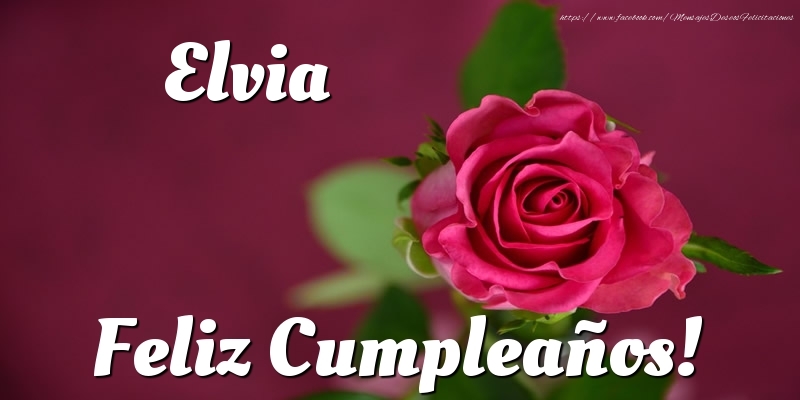 Felicitaciones de cumpleaños - Elvia Feliz Cumpleaños!