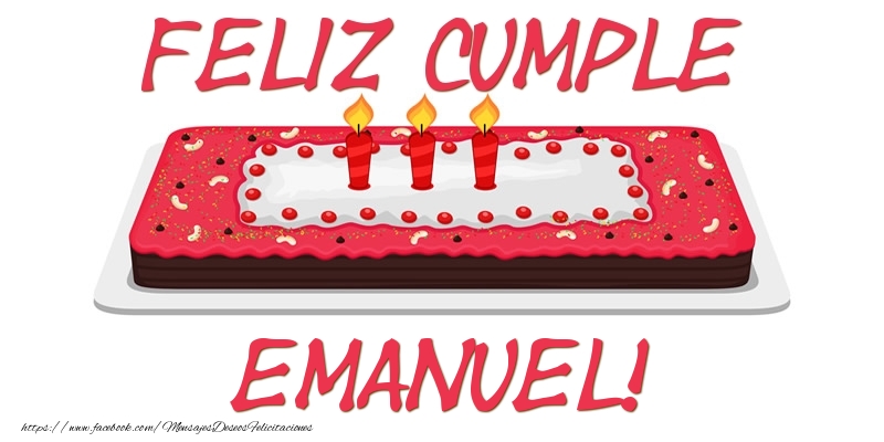 Felicitaciones de cumpleaños - Tartas | Feliz Cumple Emanuel!
