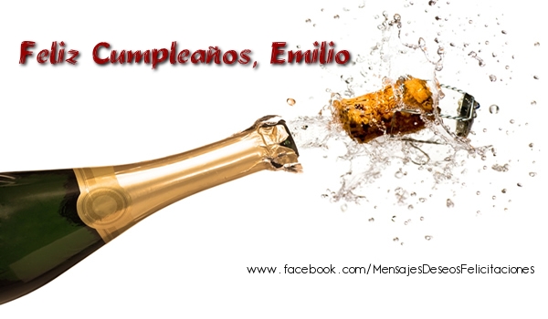 Felicitaciones de cumpleaños - Feliz Cumpleaños, Emilio