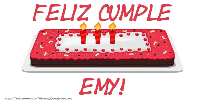 Felicitaciones de cumpleaños - Feliz Cumple Emy!