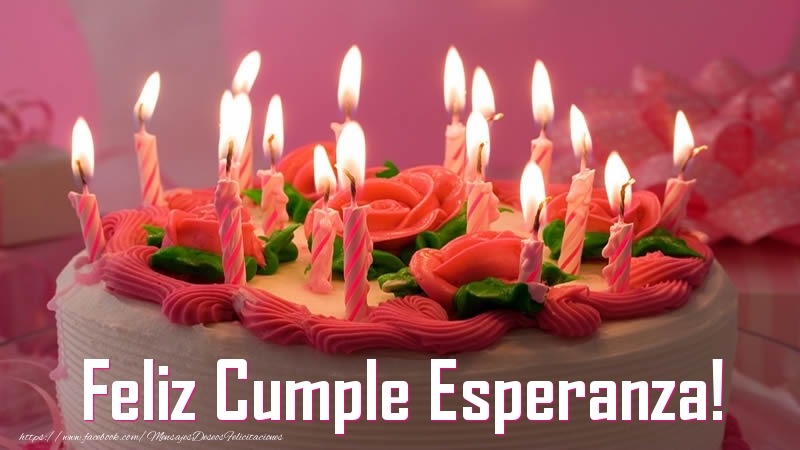 Felicitaciones de cumpleaños - Tartas | Feliz Cumple Esperanza!
