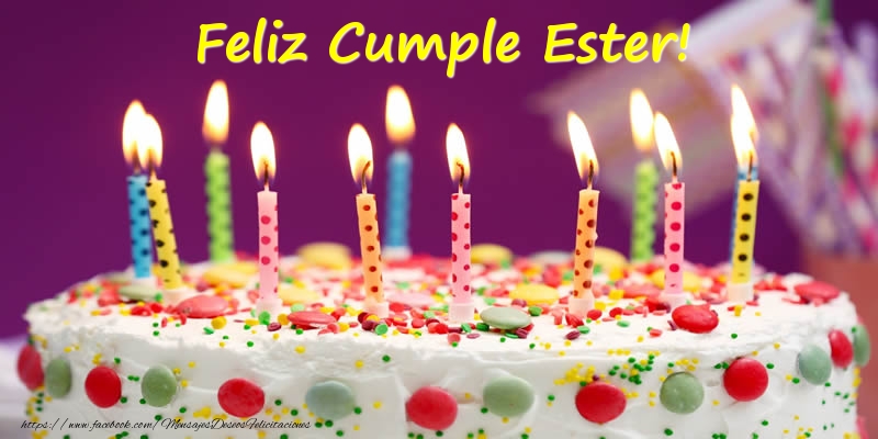 Felicitaciones de cumpleaños - Tartas | Feliz Cumple Ester!