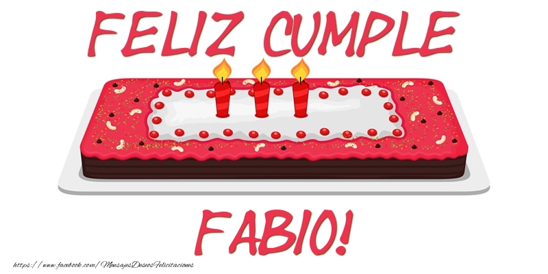 Felicitaciones de cumpleaños - Feliz Cumple Fabio!