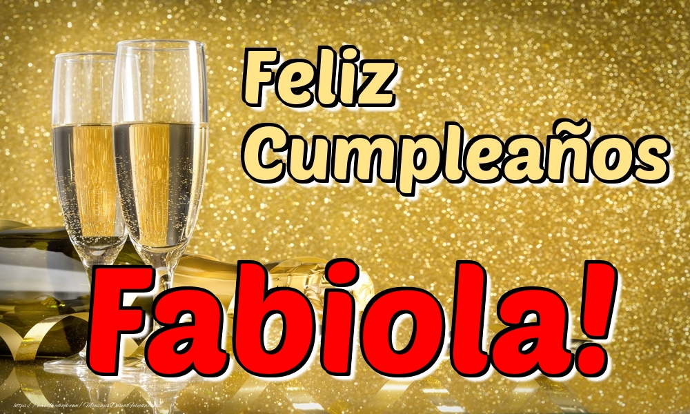 Felicitaciones de cumpleaños - Feliz Cumpleaños Fabiola!