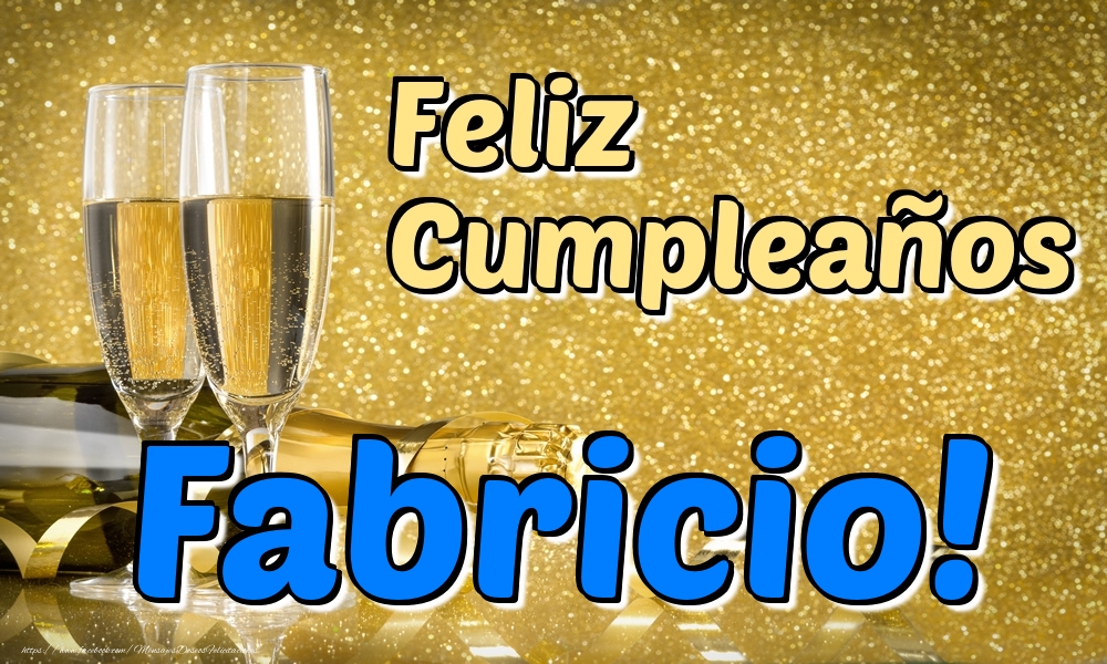 Felicitaciones de cumpleaños - Feliz Cumpleaños Fabricio!