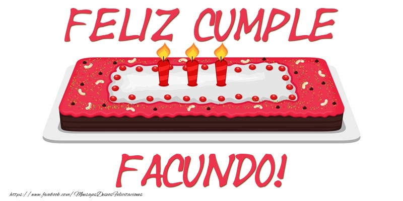 Felicitaciones de cumpleaños - Tartas | Feliz Cumple Facundo!