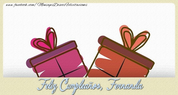 Felicitaciones de cumpleaños - Feliz Cumpleaños, Fernanda