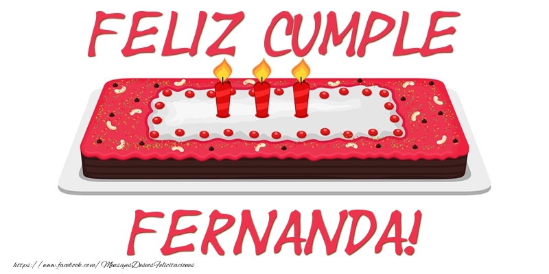 Felicitaciones de cumpleaños - Tartas | Feliz Cumple Fernanda!
