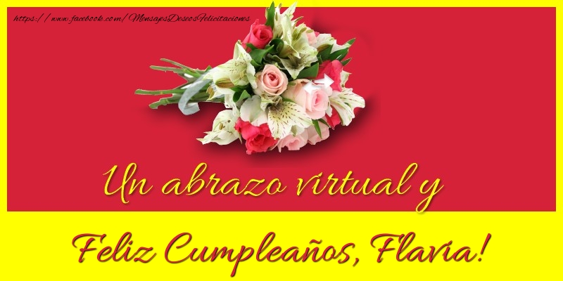 Felicitaciones de cumpleaños - Ramo De Flores | Feliz Cumpleaños, Flavia!