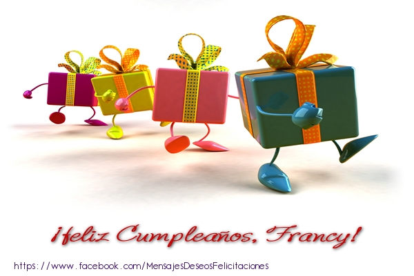 Felicitaciones de cumpleaños - ¡Feliz cumpleaños, Francy!
