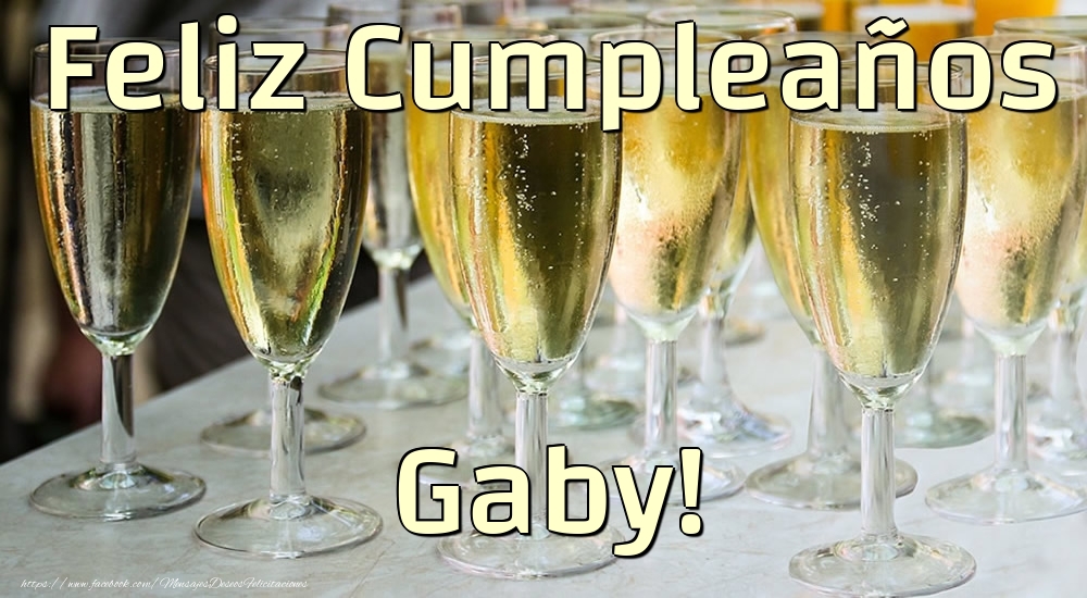 Felicitaciones de cumpleaños - Feliz Cumpleaños Gaby!