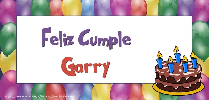 Felicitaciones de cumpleaños - Feliz Cumple Garry