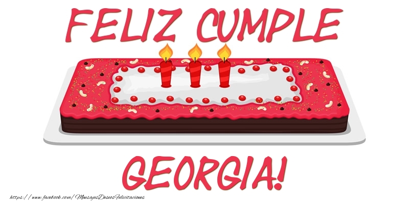 Felicitaciones de cumpleaños - Feliz Cumple Georgia!