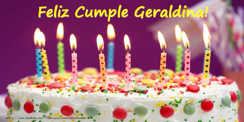 Felicitaciones de cumpleaños - Tartas | Feliz Cumple Geraldina!