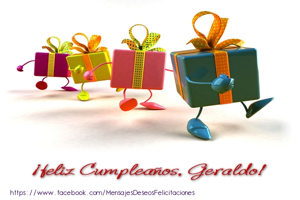 Felicitaciones de cumpleaños - ¡Feliz cumpleaños, Geraldo!