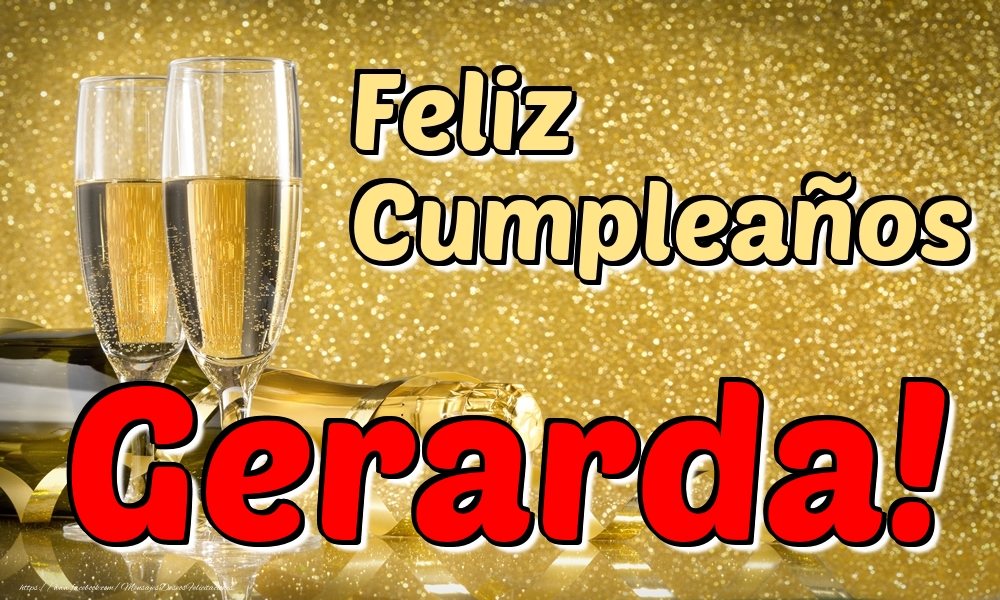 Felicitaciones de cumpleaños - Feliz Cumpleaños Gerarda!