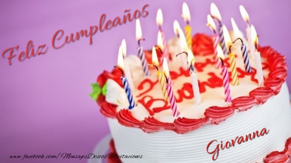 Felicitaciones de cumpleaños - Feliz cumpleaños, Giovanna!
