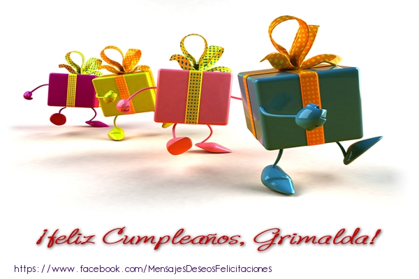 Felicitaciones de cumpleaños - ¡Feliz cumpleaños, Grimalda!