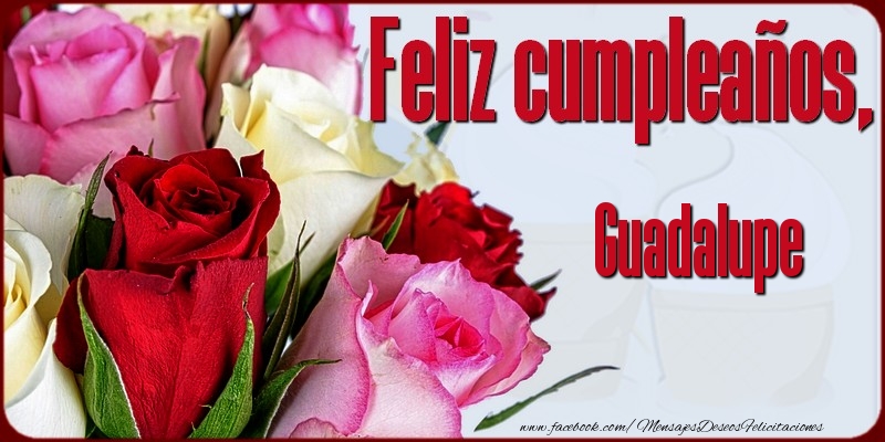 Felicitaciones de cumpleaños - Feliz Cumpleaños, Guadalupe!