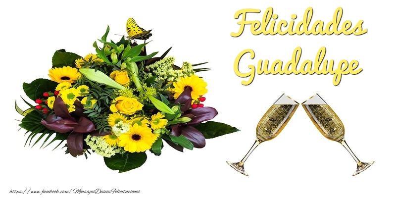 Felicitaciones de cumpleaños - Felicidades Guadalupe